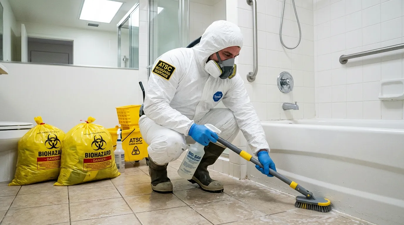 Decontamination equipment deployed for Blood Cleanup in Escalon